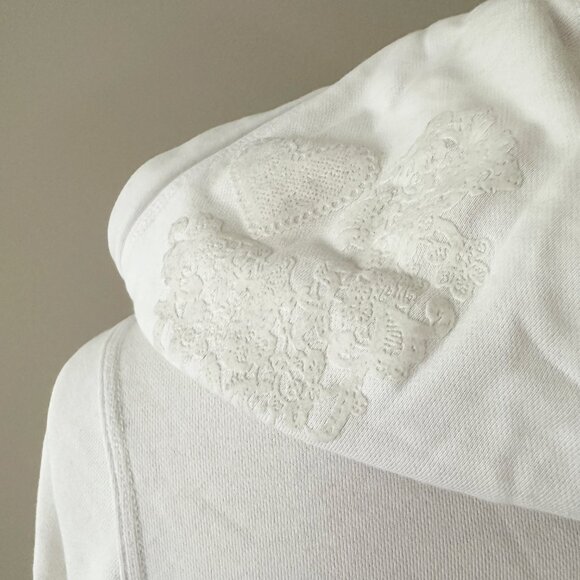 Rare Triple Five Soul White Hoodie Sweatshirt Womens Size Small - Picture 8 of 10